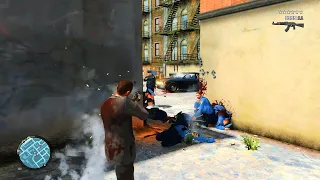 GTA 4 Alderney City Police Station Attack + 6 Star Wanted Level Escape