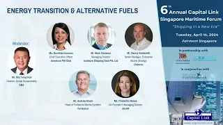 6th Annual Capital Link Singapore Maritime Forum | Energy Transition & Alternative Fuels