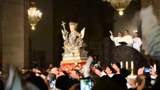 Festa di Sant'Agata a Catania 2014 - Uscita del busto reliquiario dalla sua Cameretta