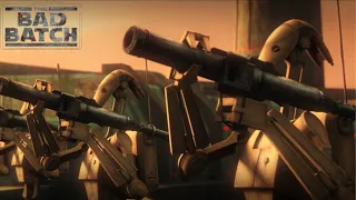 Battle Droids defend Desix against the Empire | Star Wars: The Bad Batch Season 2 Episode 3
