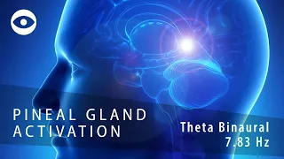 Pineal Gland Activation Binaural Beats (Theta 8 Hz) | Theta State Meditation Music for Third Eye