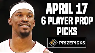 NBA PRIZEPICKS TODAY | 6 BEST PROP PICKS | WEDNESDAY | 4/17/2024 | BEST PROPS | NBA BETTING |