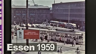 Stadt Essen 1959 - im Renault an die Ruhr - Ennepe