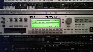 Korg Triton Rack Synthesizer Sound Demo Songs