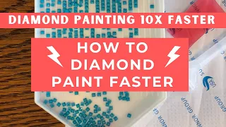 How To Diamond Paint Faster | Go 10X FASTER with a multiplacer pen | Diamond Painting for Beginners