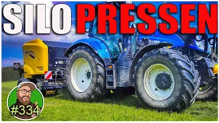 FarmVlog 334: Silo pressen mit der neuen NEW HOLLAND Presse | Roll-Bar 125 Cropcutter