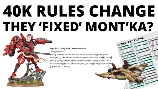 40K Rules Update - T'au Mont'ka CHANGED and Legends Confirmed