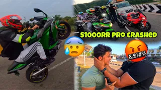 I crashed my bmw s1000 || 💔💔 || ​ @Motovloggerjannustunts