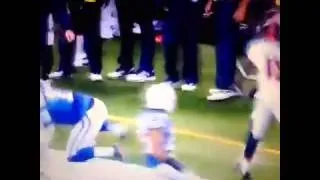 Pat McAfee the Colts kicker with a huge hit! #BestSportsPlays