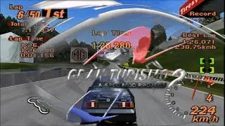 Gran Turismo 2: A-Spec Project Mod 080 - Apricot Hill 200km | 190E EVO, 16V 2.5E 🏁 100%, PS1 Achvmns