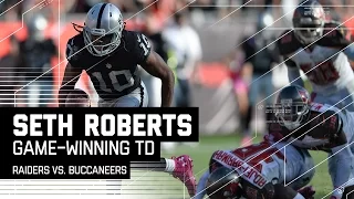 Derek Carr Hits Seth Roberts for the Game-Winning TD in OT! | Raiders vs. Buccaneers | NFL