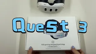 Meta quest 3 Head Strap RGB Battery Pack for  Quest 3 8000mAh Rechargeable Battery VR Accessories