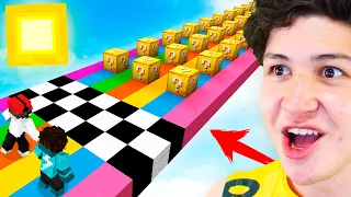 CARRERA de LUCKY BLOCKS en MINECRAFT! Minecraft Mods