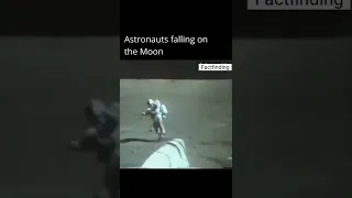 DARK videos of moon landing - Astronauts falling on the moon #moon #facts