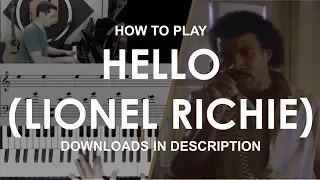 How to play Hello by Lionel Richie
