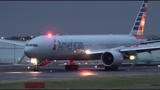 American Airlines 777-300ER N727AN Landing at NRT 34R