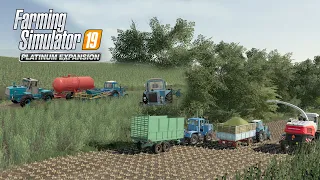 FS19 Timelapse #36 Опрыскивание полей, начало уборки кукурузы на силос/Spraying fields,  silage