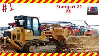 Stuttgart 21: Caterpillar 963 Next Generation & MAN, Mercedes-Benz Trucks,  07.09.2021. #1