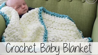Easy Beginner Crochet Baby Blanket | Sewrella