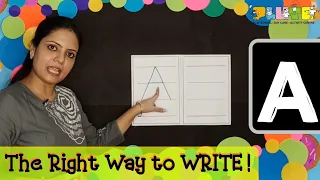 Writing Alphabets for Kids | How to Write Capital Letters ? Writing in Four Lines | Alphabet Writing