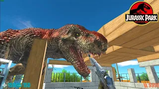 Dinosaur camping Part 4. Defend a sturdy camp base!  Animal Revolt Battle Simulator