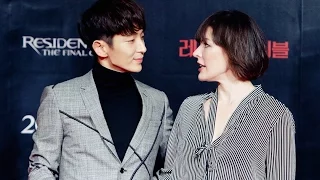 Cute Oppa Lee Joon Ki and Milla Jovovich Resident Evil Meet fans