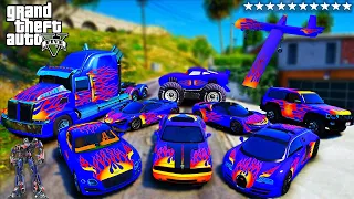 Collecting TRANSFORMERS "OPTIMUS PRIME" CARS In GTA 5 RP!