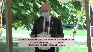 Rev. Dr. C.T. Vivian Illinois State Historical Marker Dedication