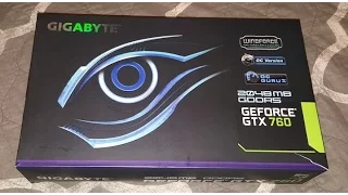 Gigabyte  winford gtx 760  unboxing  triple fan