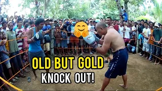 SENIOR BOXER EXHIBITION FIGHT || KNOCK DOWN ||