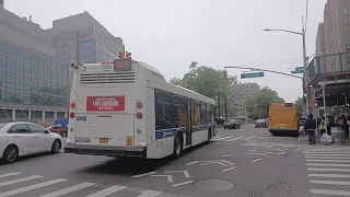 MTA BUS: 2015 Novabus LFS [8384] BX7 bus ride from Sherman Avenue To 168th Street | Via Broadway
