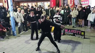 [STREET ARTIST] MAJESTY & OLYMPUS. DYNAMIC HONGDAE BUSKING (GUERRILLA). 230226.