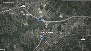 Man hurt in I-664 shooting in Hampton