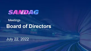 Board of Directors - July 22, 2022