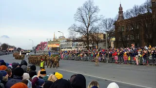 Military parade in Riga - 18 Nov 2022