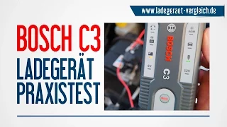 BOSCH C3 Ladegerät Test und Vorstellung am Auto - 12V Autobatterie laden kurz erklärt