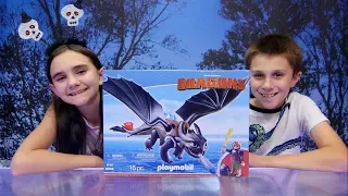 PLAYMOBIL HOW TO TRAIN YOUR DRAGON HICCUP & TOOTHLESS PLAYSET