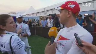 Lewis Hamilton Confronts Sebastian Vettel on Touching His Car | F1 Funny Moments