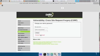 [All levels] DVWA Cross Site Request Forgery (CSRF)
