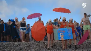 Hundreds brave the sea for 40th annual New Year charity swim in Bray