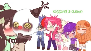 💚Kissing a clown🤡 || 🎃Ft: Inquisitormaster and the squad🎃 || Gacha club || 200 sub special!❤️