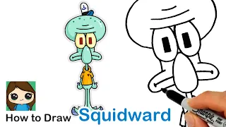 How to Draw Squidward Tentacles | SpongeBob SquarePants