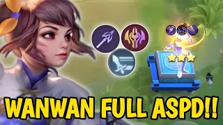 LING SKILL 1 X HYPER WANWAN 6 LANCER IMMORTAL | COMBO FULL ASPD !! Magic Chess Best Synergy 2024