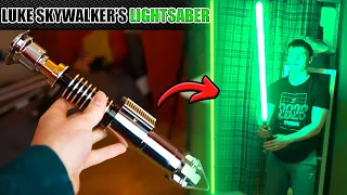 UNBOXING LUKE SKYWALKER'S LIGHTSABER! Replica Neo Pixel Lightsaber! High Quality?! (Unboxing/Review)