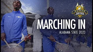 Southern University Human Jukebox | Marching In | Alabama State 2023