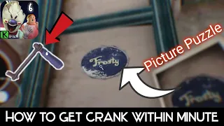 How to get crank within minutes by solving "New Picture Puzzle"| Ice scream 6 new puzzle