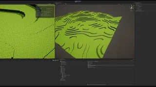 Unity ECS + Job Voxel Engine Test with Greedy Meshing and Back Face Culling.