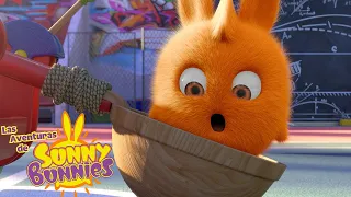 Tirachinas gigante | Las Aventuras de Sunny Bunnies | Dibujos para niños