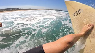 Super Fun Beach Break  - GoPro Raw POV Surfing