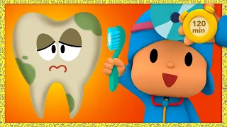 😁 POCOYO E NINA - Escovar os Dentes Faz Bem para Saúde [120 min] | DESENHOS ANIMADOS para crianças
